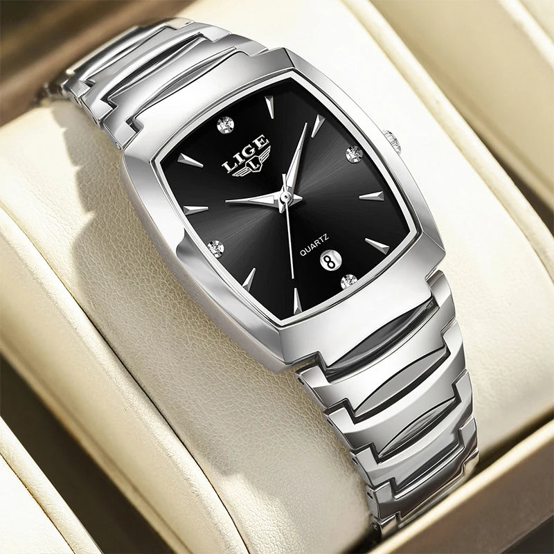 LIGE Watch women Business Luxury Ladies clock female waterproof watches Fashion quartz Simple Watch for Wome montre femme+BOX