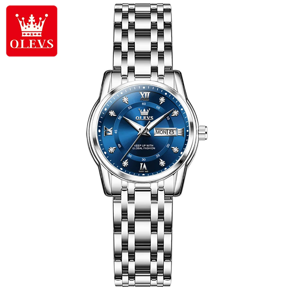 OLEVS brand watch Roman scale fashion calendar quartz watch waterproof women's watch 5513