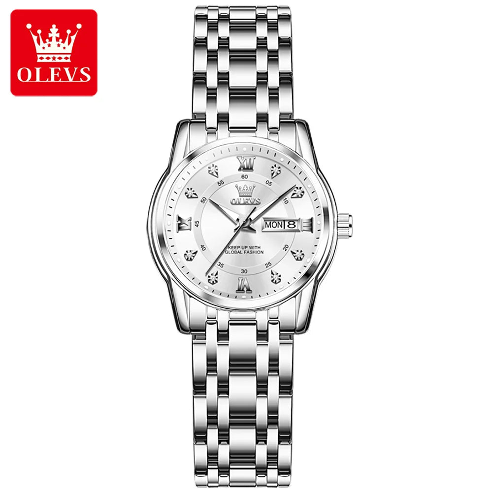 OLEVS brand watch Roman scale fashion calendar quartz watch waterproof women's watch 5513