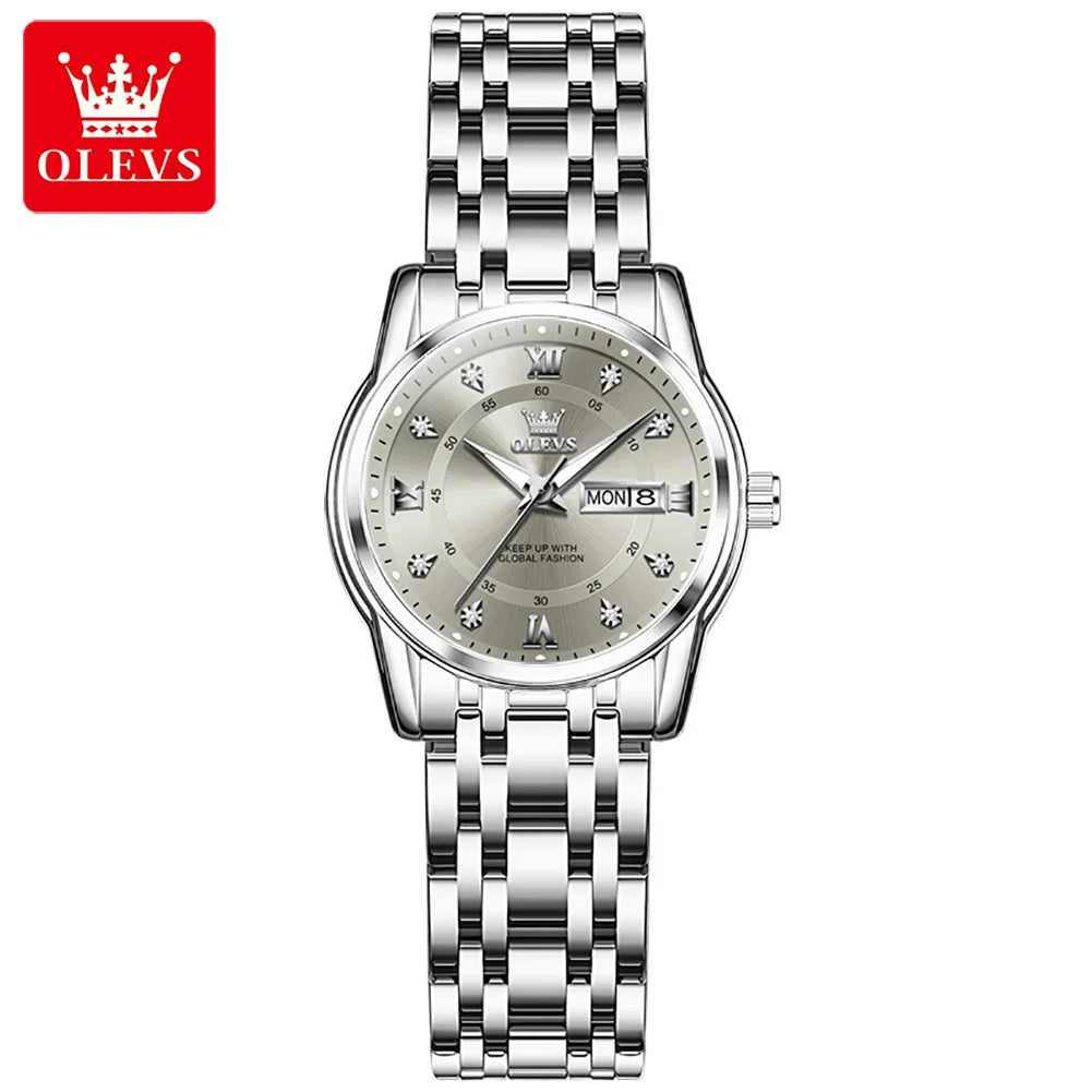 OLEVS brand watch Roman scale fashion calendar quartz watch waterproof women's watch 5513