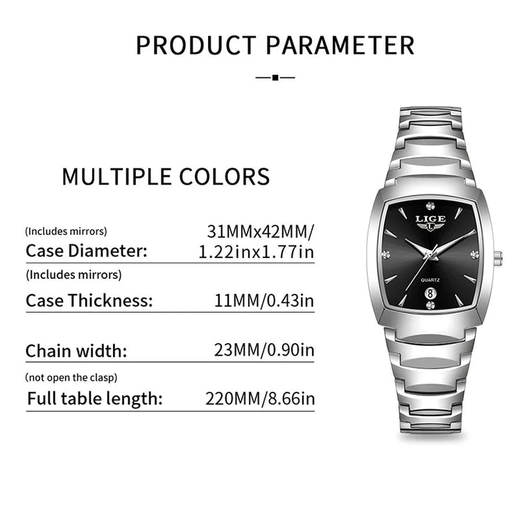 LIGE Women Watch – Business Luxury Waterproof Ladies Clock - Dan&