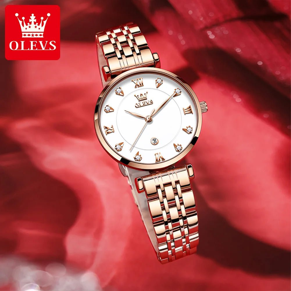 OLEVS Ladies Watch 5866 – Quartz Calendar Fashion Watch - Dan&