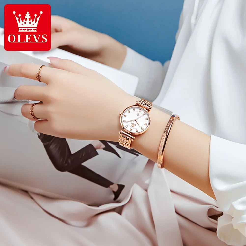 OLEVS Ladies Watch 5866 – Quartz Calendar Fashion Watch - Dan&