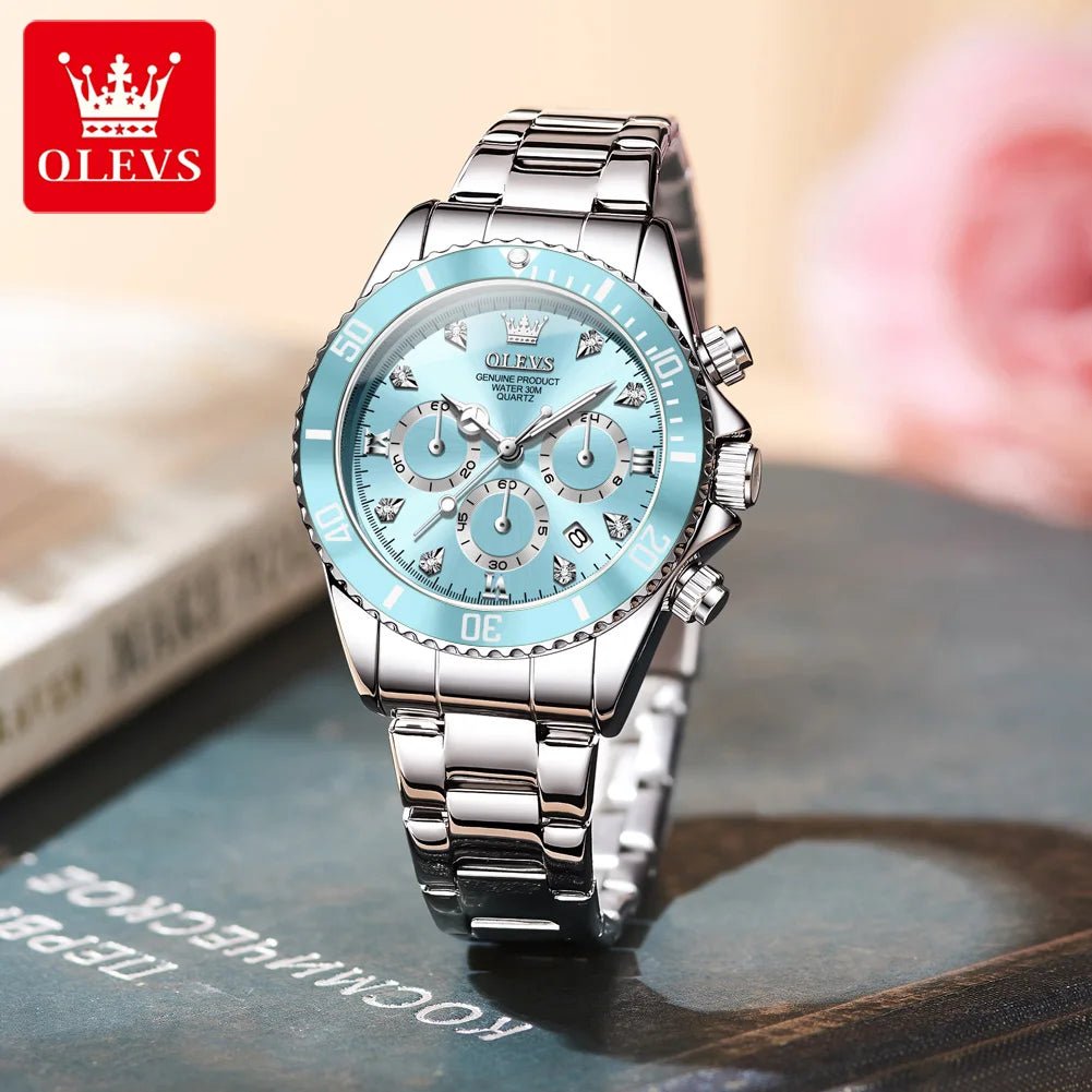 OLEVS Women Watch 5632 – Elegant Original Quartz Chronograph - Dan&