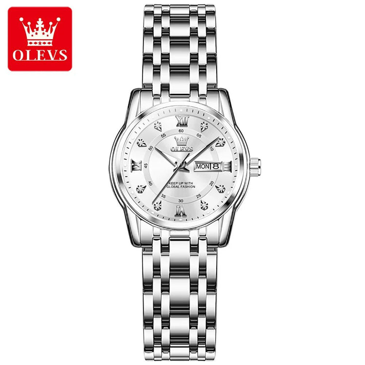 OLEVS Women Watch – Waterproof Quartz Roman Dial 5513 - Dan&