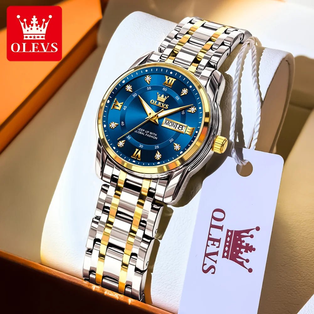 OLEVS Women Watch – Waterproof Quartz Roman Dial 5513 - Dan&