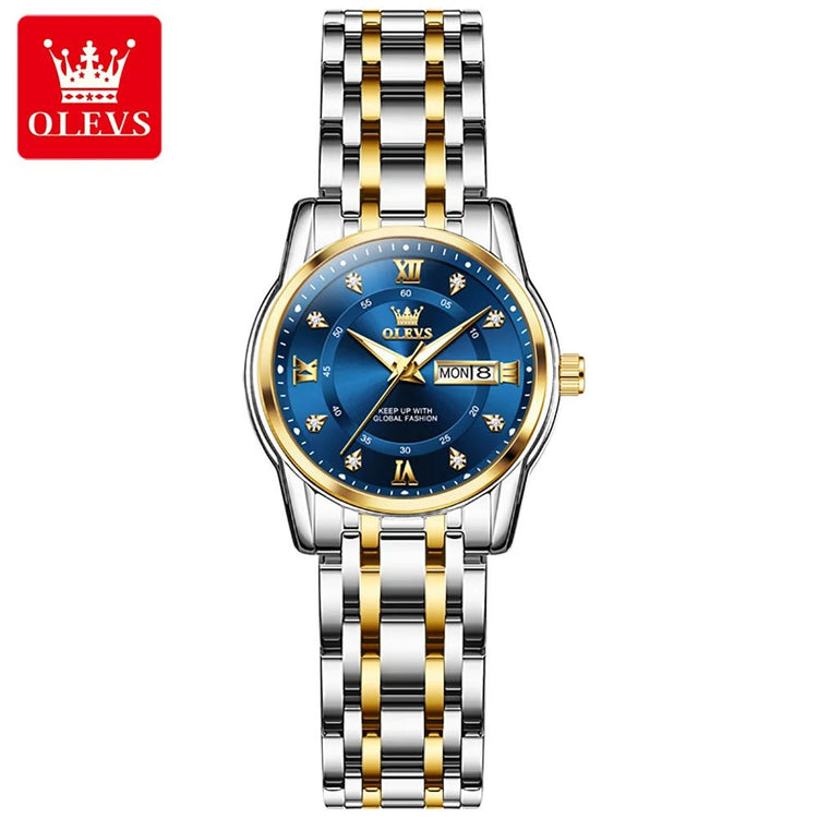 OLEVS Women Watch – Waterproof Quartz Roman Dial 5513 - Dan&