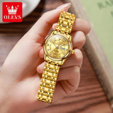 OLEVS Women Watch – Waterproof Quartz Roman Dial 5513 - Dan&