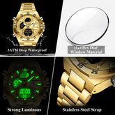 POEDAGAR Men Watch – Sport LED Waterproof Quartz Wristwatch - Dan&