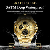 POEDAGAR Men Watch – Sport LED Waterproof Quartz Wristwatch - Dan&