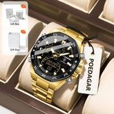 POEDAGAR Men Watch – Sport LED Waterproof Quartz Wristwatch - Dan&