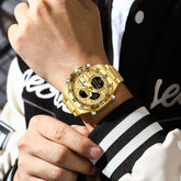 POEDAGAR Men Watch – Sport LED Waterproof Quartz Wristwatch - Dan&